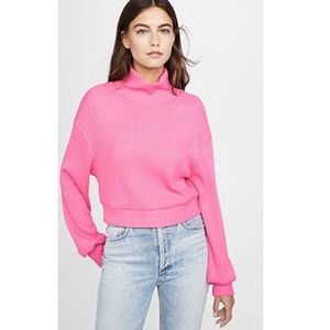 Line and Dot Aston Cropped Mockneck Sweater
